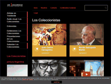 Tablet Screenshot of loscoleccionistas.com